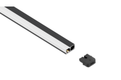 Moove5 ledprofiel 3m WDC 24V 10W/M zwart